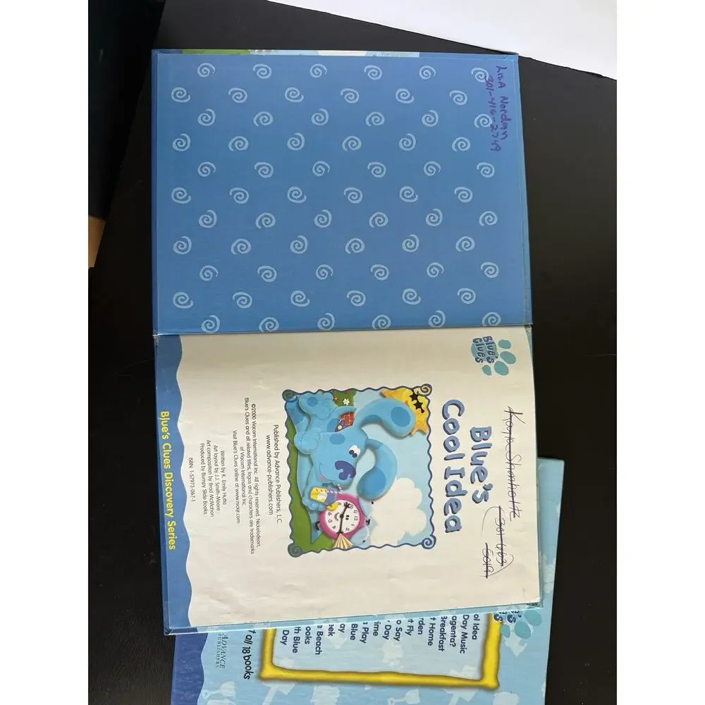 Vintage 2000 Blue’s Clues Discovery Series Books 1 & 5 Hardcover Steve Lot